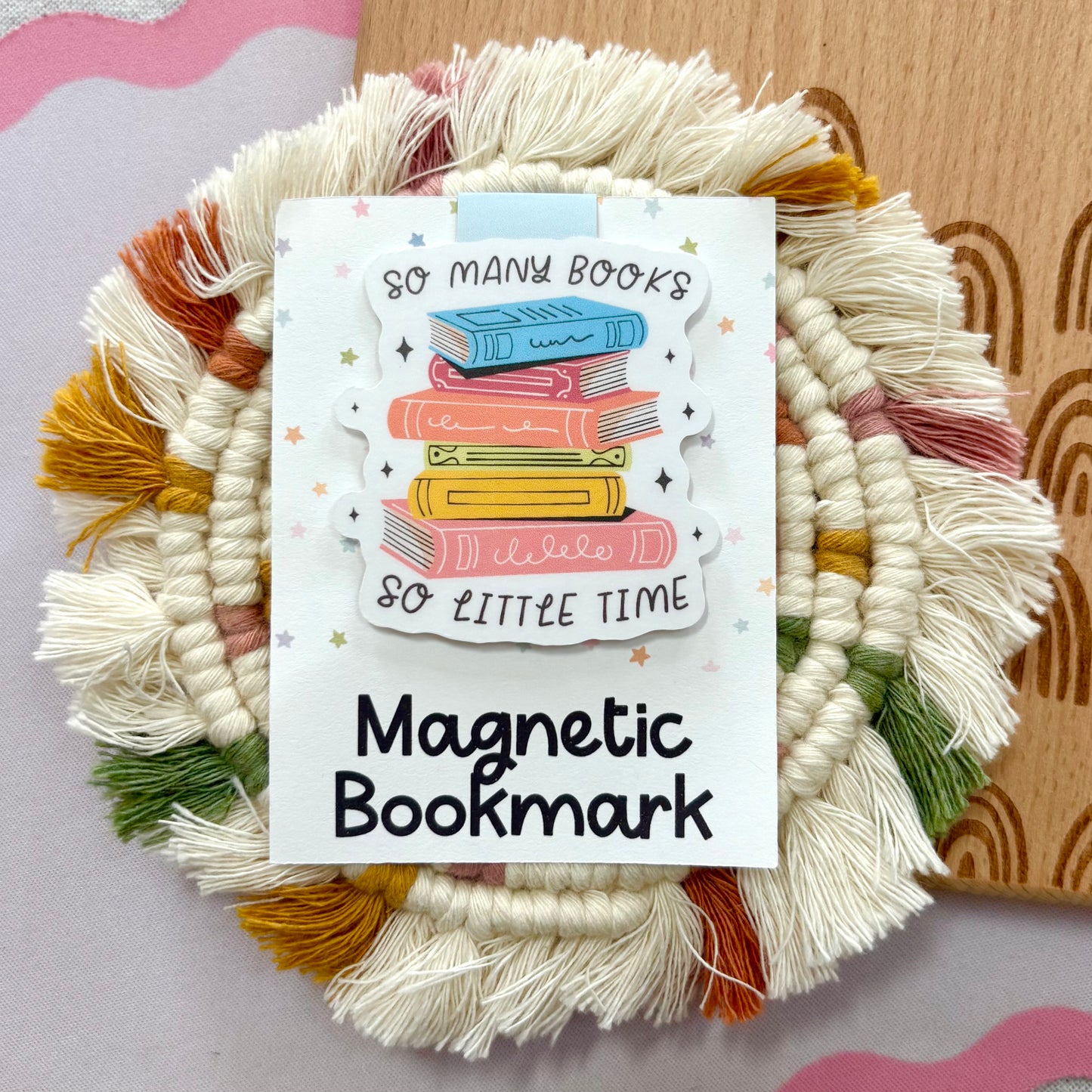 So Many Books Magnetic Bookmark