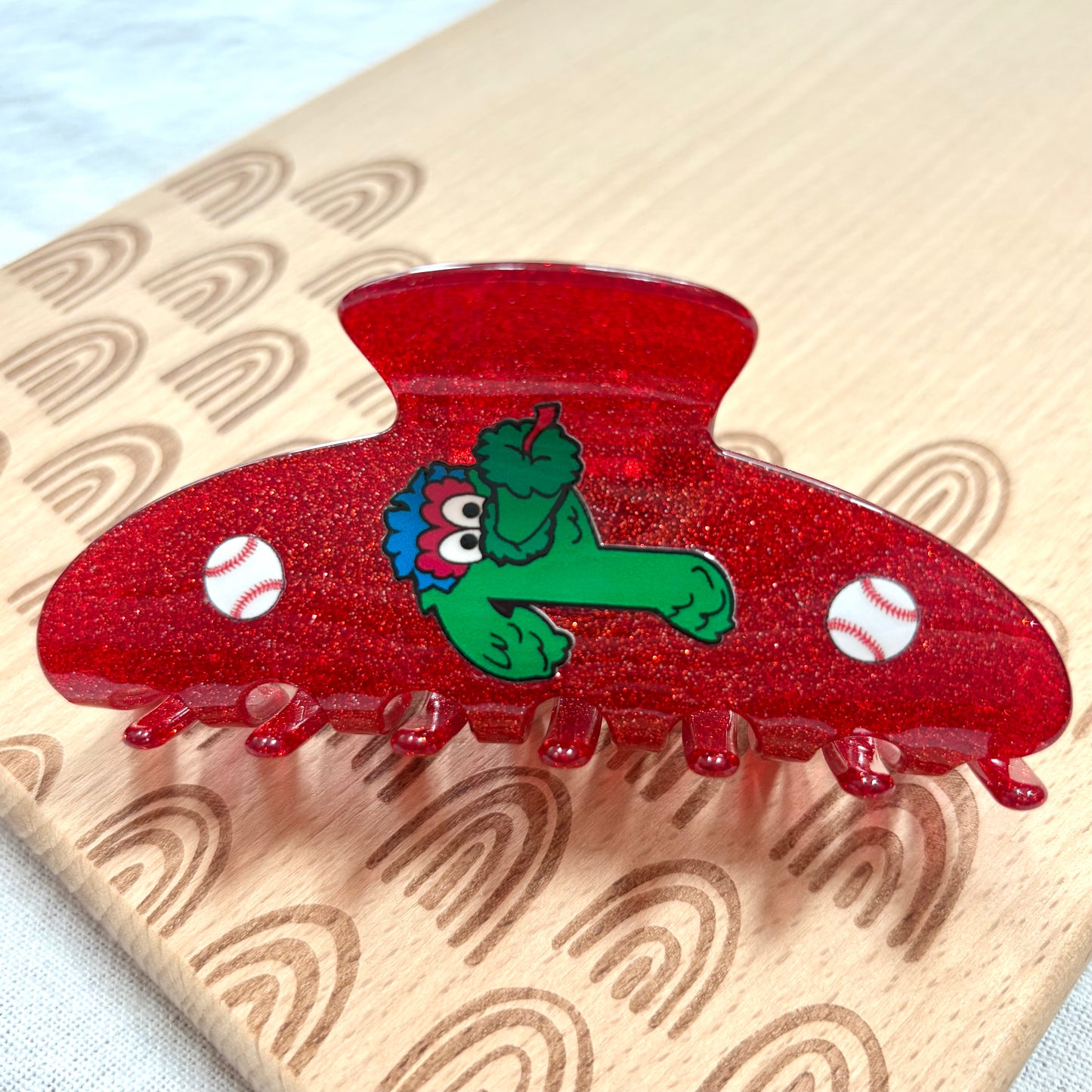 Green P Mascot Claw Clip