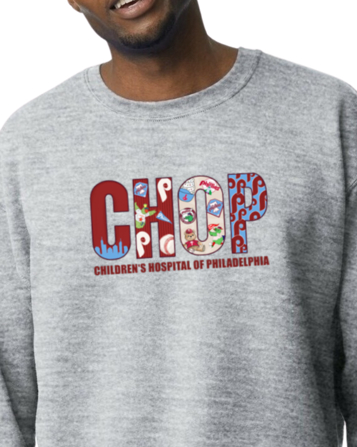CHOP Baseball Grey Crewneck