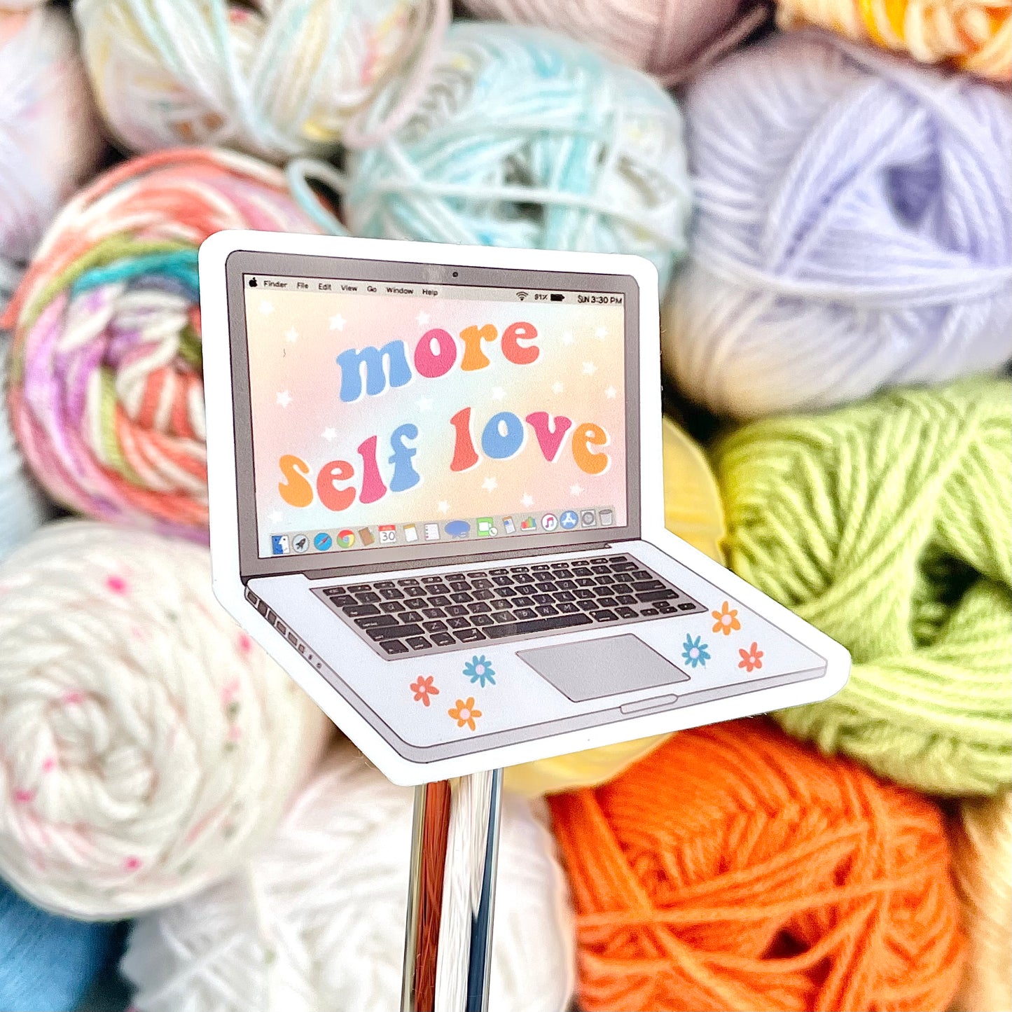 More Self Love Laptop Sticker