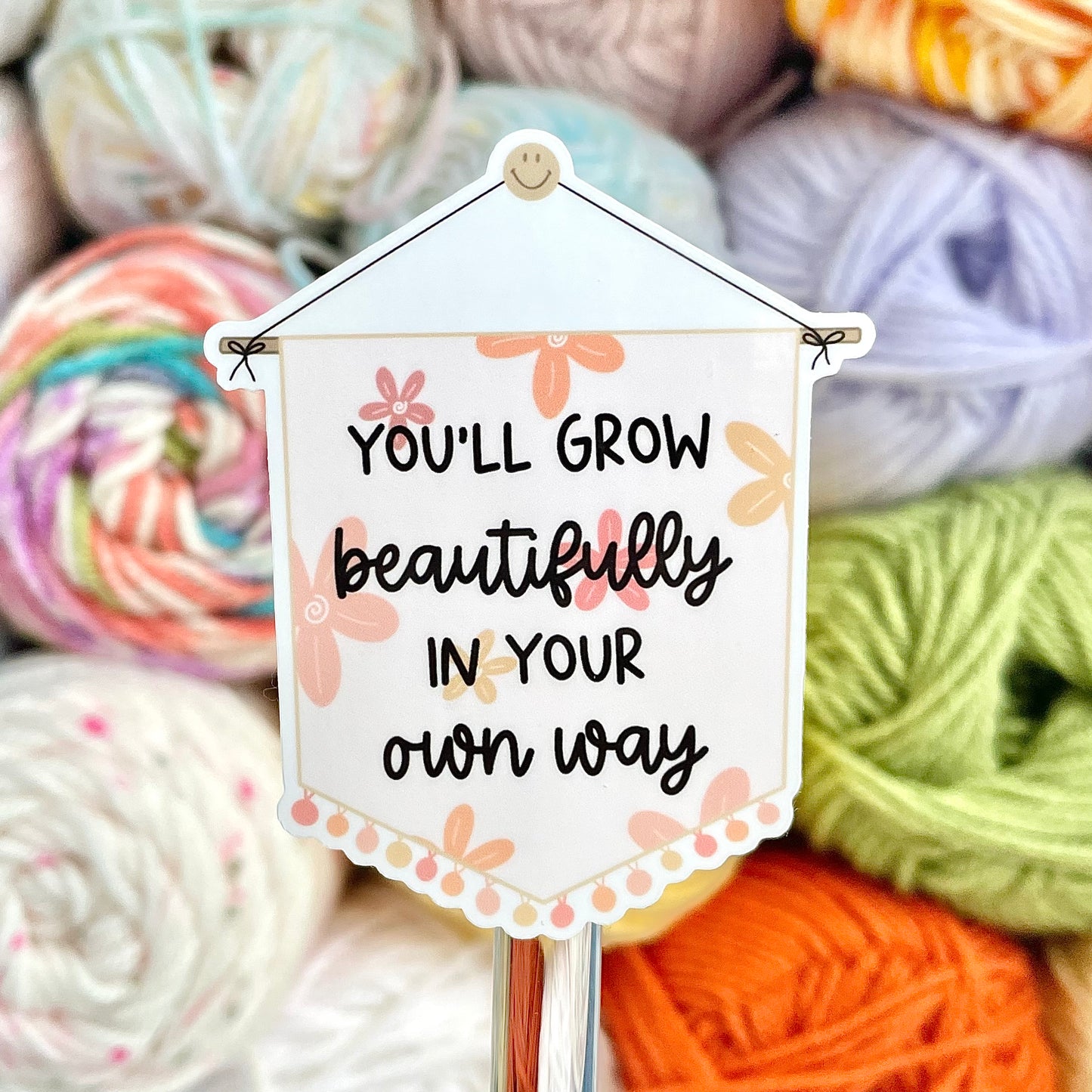 Floral Banner Sticker