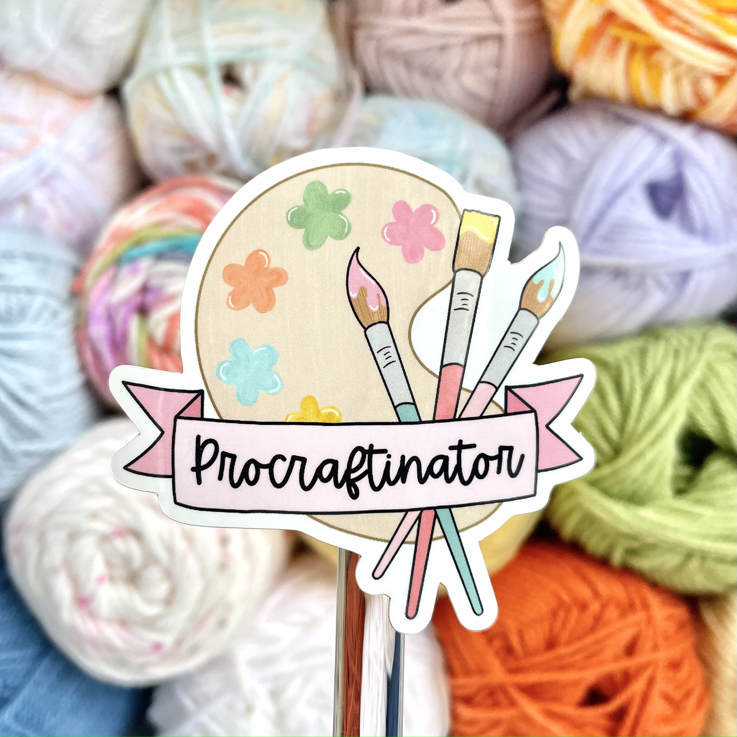 Procraftinator Paint Palette Sticker