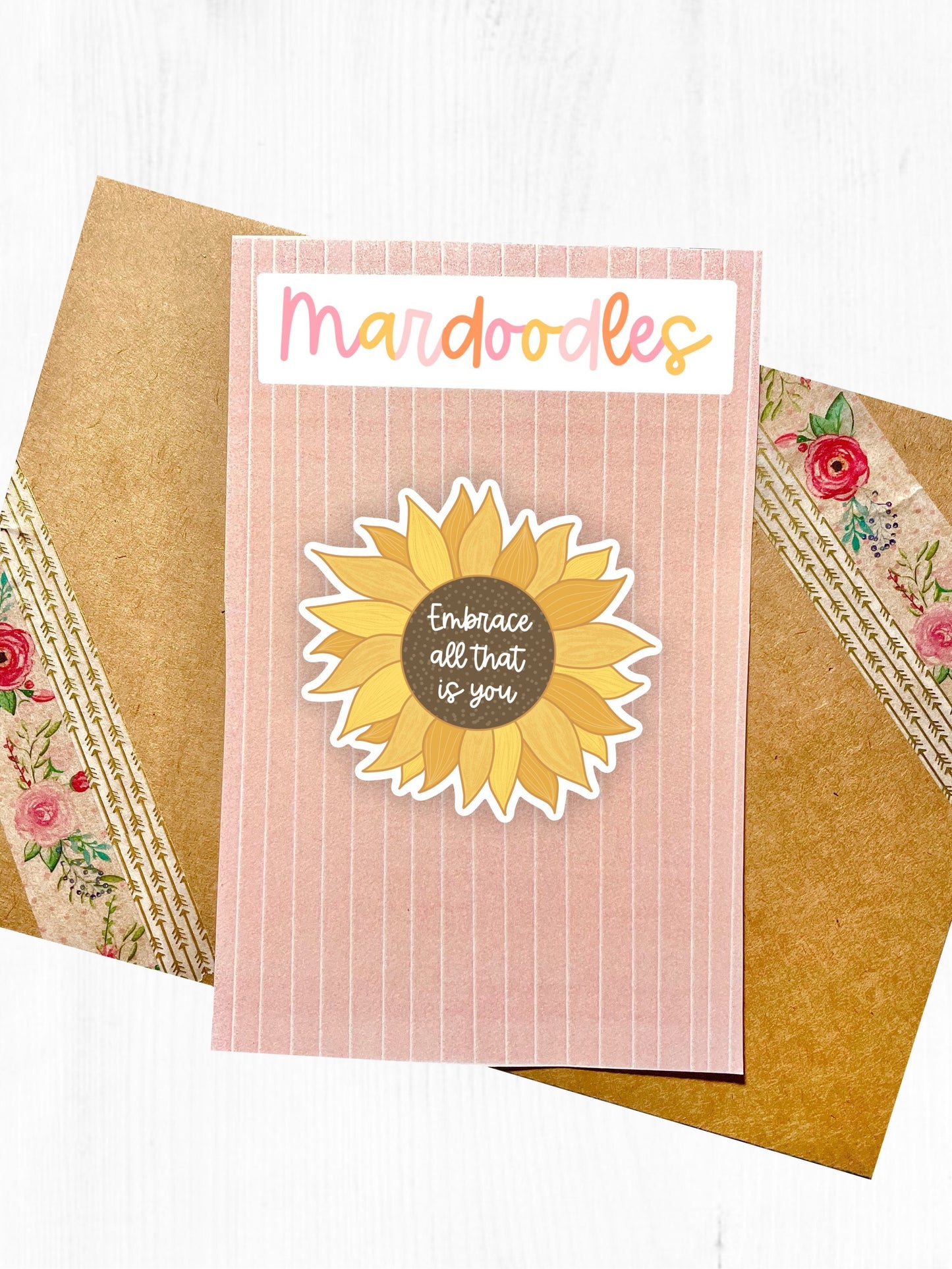 Sunflower Love Yourself Sticker