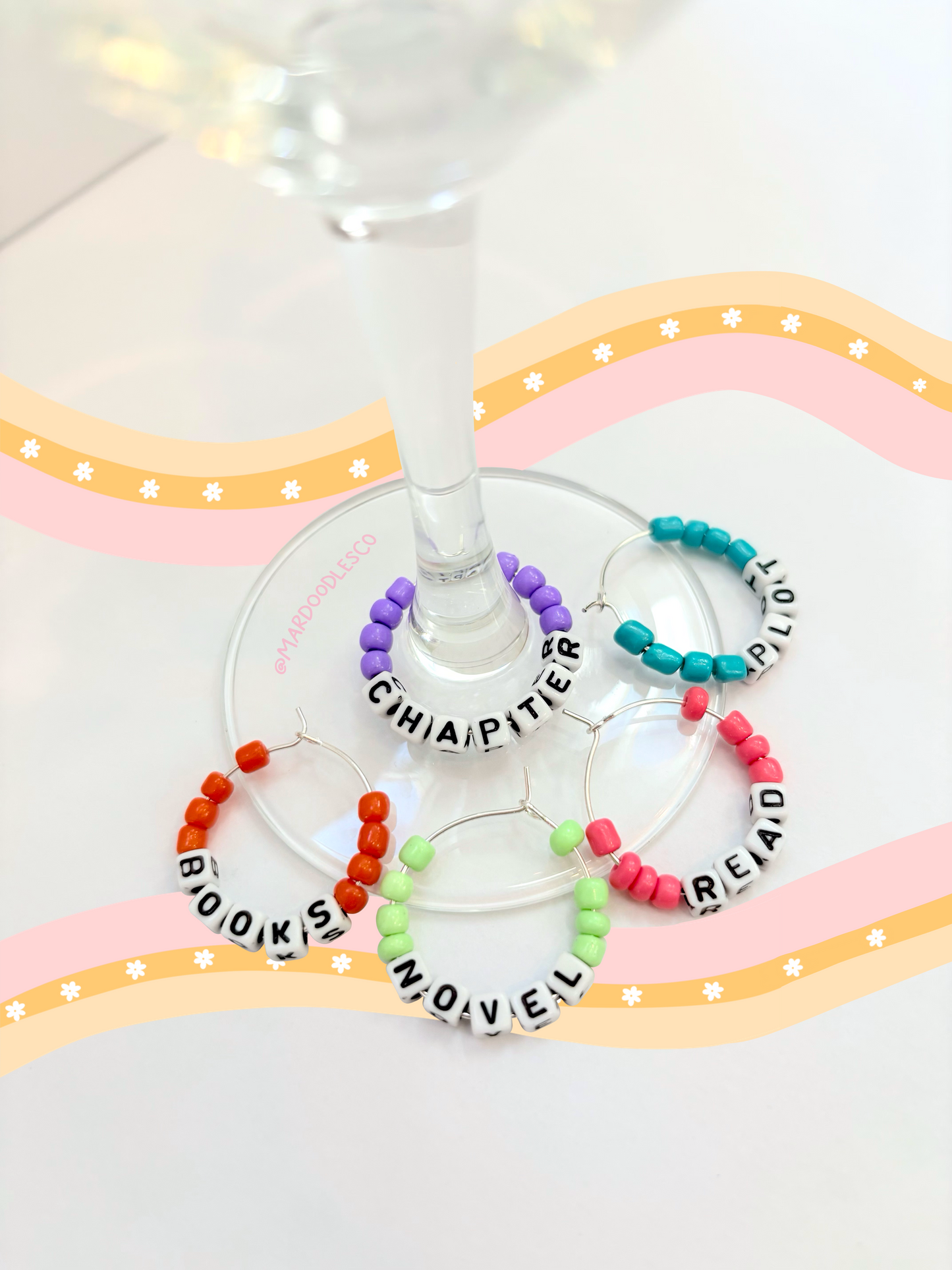 Book Club Wine Charms
