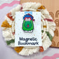 Green Mascot Magnetic Bookmark