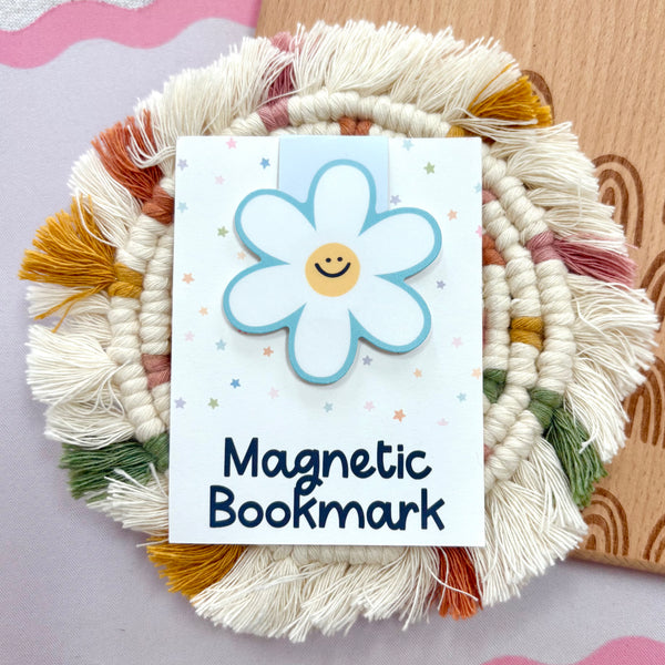 Blue Daisy Magnetic Bookmark