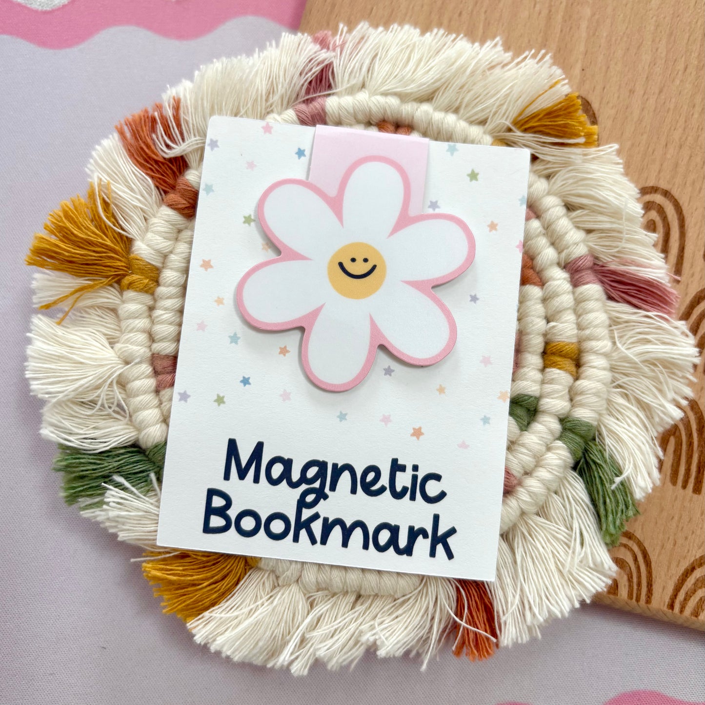 Pink Daisy Bookmark