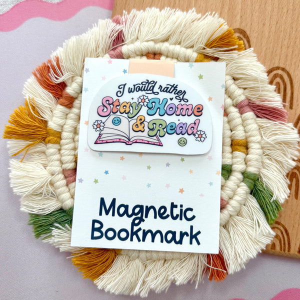 Stay at Home & Read Magnetic Bookmark