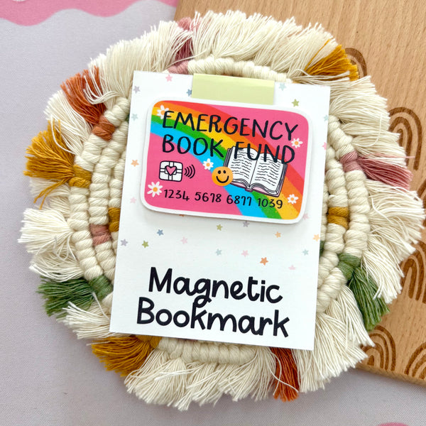 Emergency Book Fund Magnetic Bookmark
