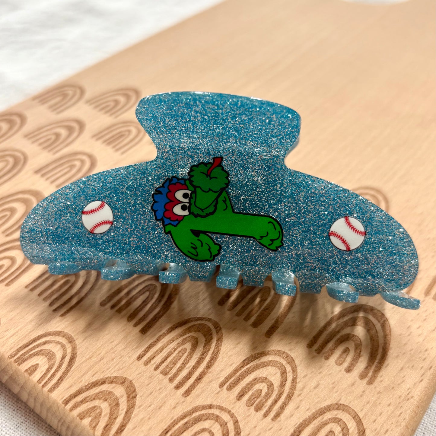 Green P Mascot Claw Clip