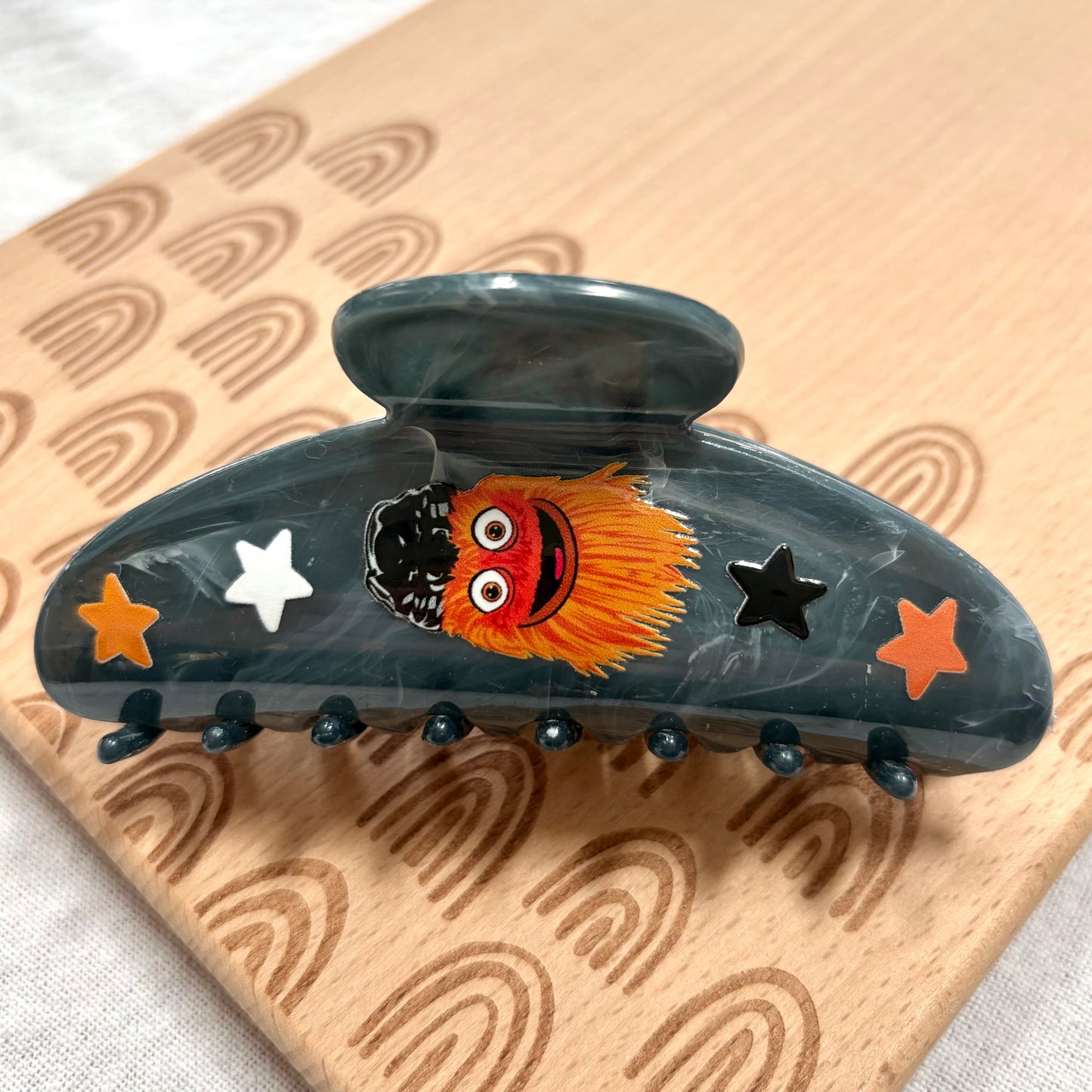 Orange Mascot Claw Clip