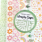 Green Squiggle Washi Tape