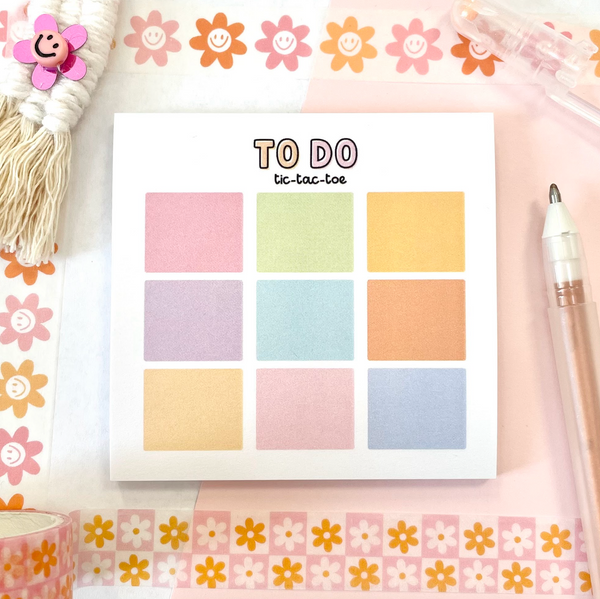 Tic-Tac-To Do Sticky Notes