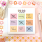 Tic-Tac-To Do Sticky Notes