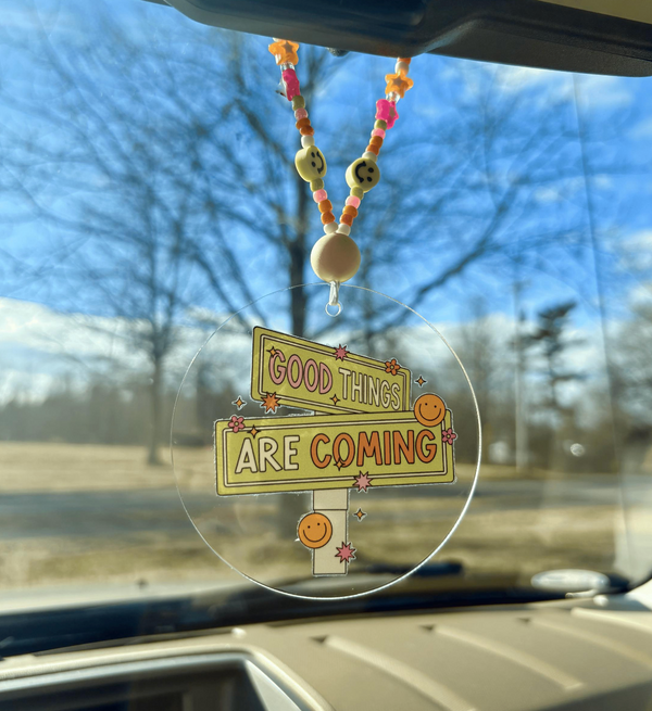 Good Things Are Coming Car Charm