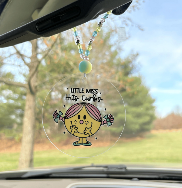 Hits Curbs Car Charm