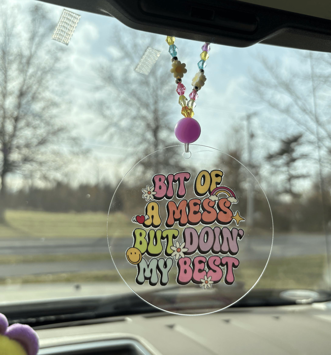 Bit Of A Mess Car Charm