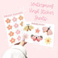 Smiley Flowers Sticker Sheet