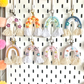 Smiling Daisies Rainbow Keychain