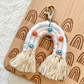 Blue and Orange Rainbow Keychain
