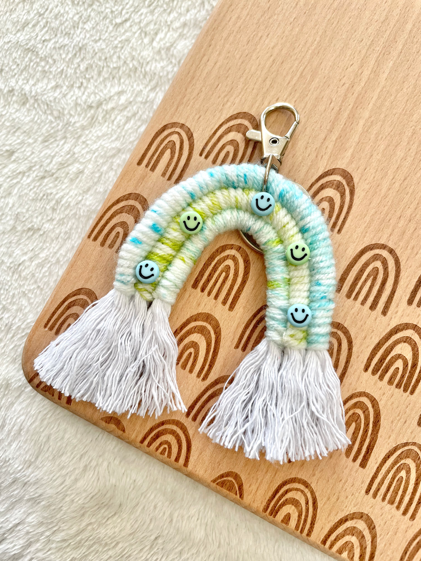 Earthy Rainbow Keychain