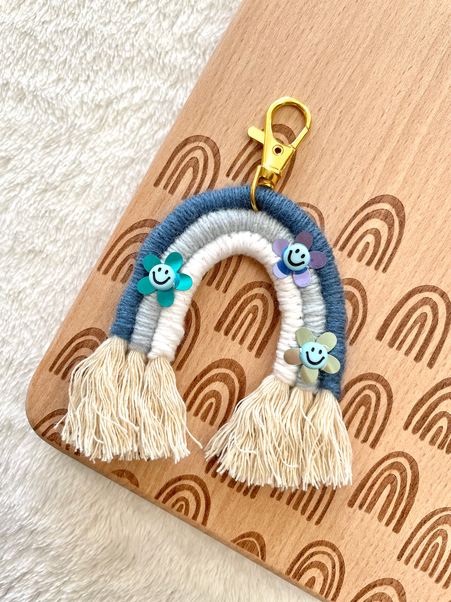 All the Blues Rainbow Keychain