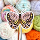 Floral Moth Sticker