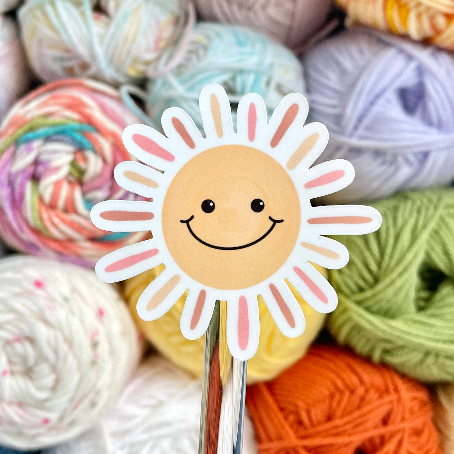 Smiley Sun Sticker