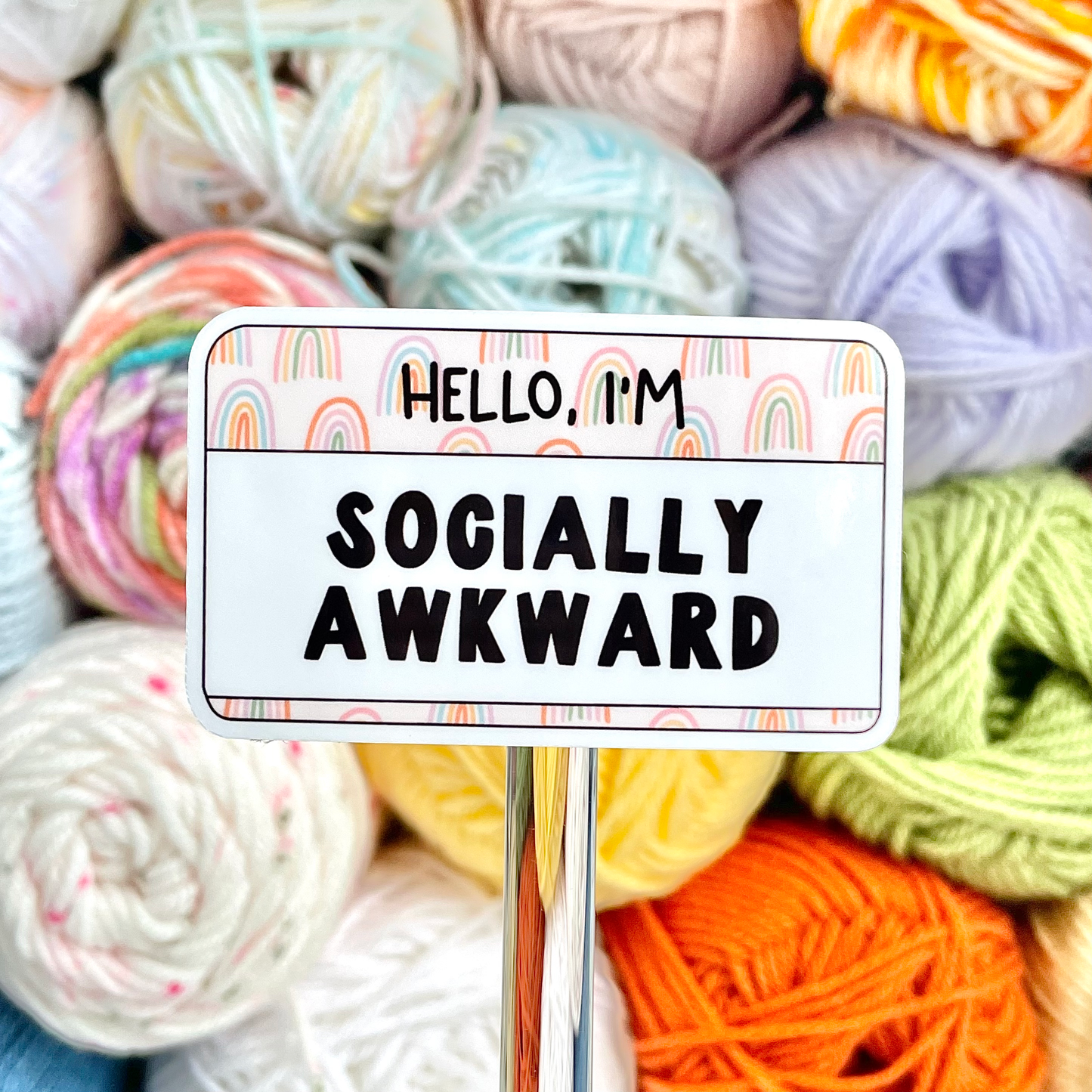 Hello I'm Socially Awkward Sticker