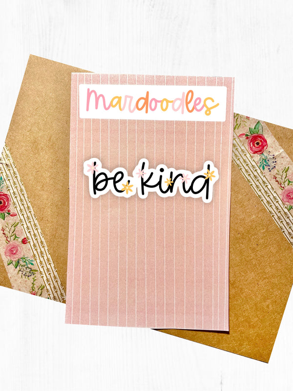 Floral Be Kind Sticker