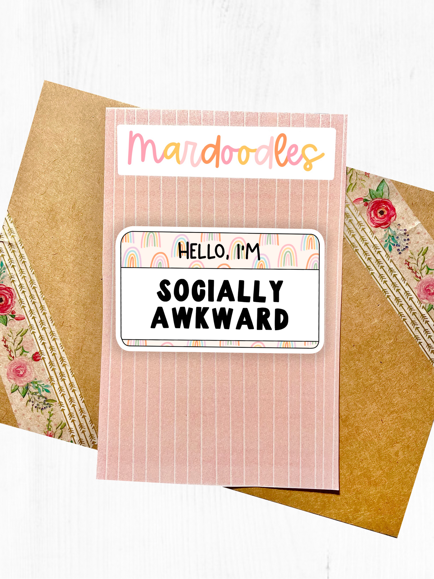 Hello I'm Socially Awkward Sticker