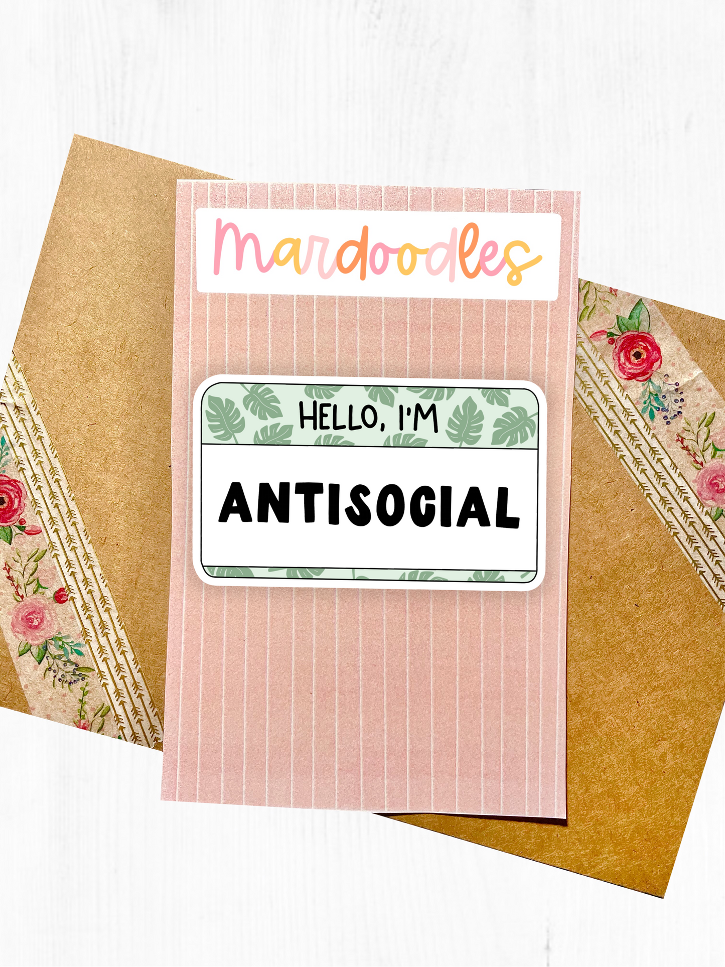 Hello I'm Antisocial Sticker