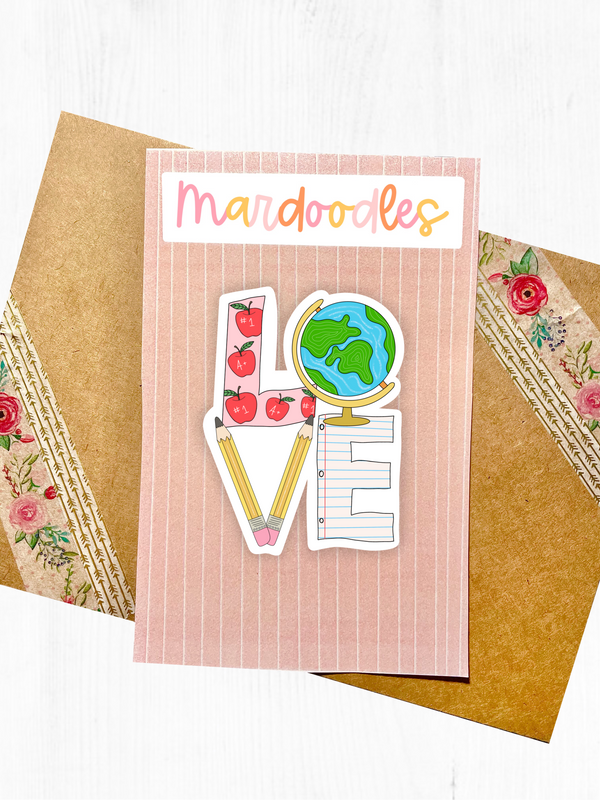 Love Teacher Sticker