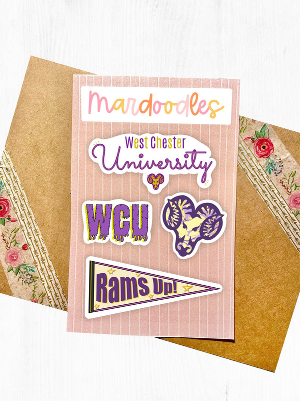 West Chester University Sticker Pack