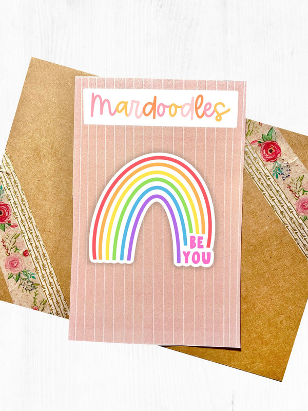 Be You Rainbow Sticker