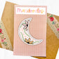 Floral Moon Sticker