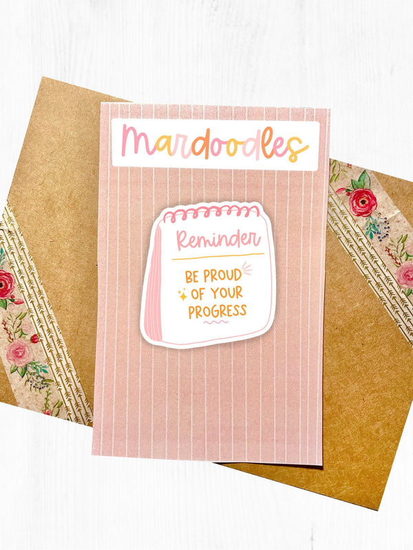Be Proud of Your Progress Sticker