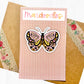 Floral Moth Sticker