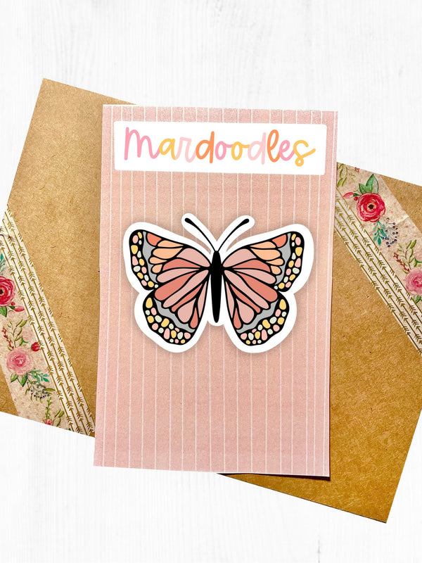 Muted Butterfly Sticker