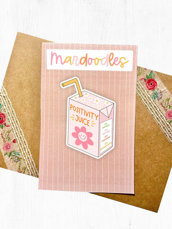 Positivity Juice Box Sticker