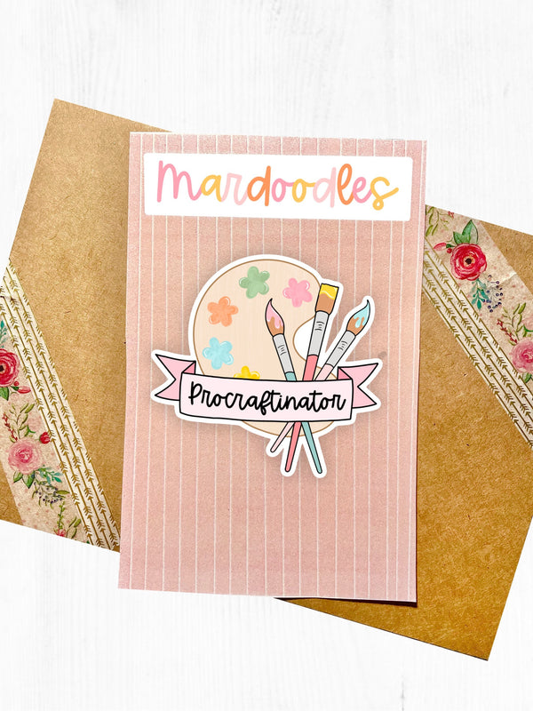 Procraftinator Paint Palette Sticker