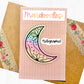 Holographic Floral Moon Sticker