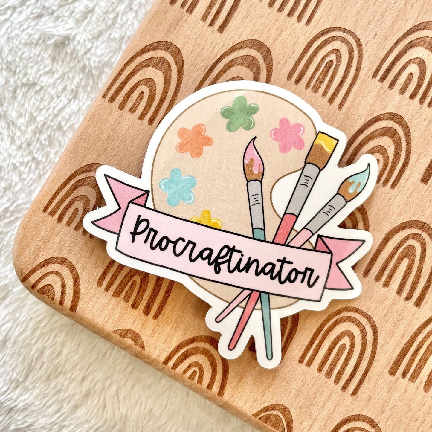 Procraftinator Paint Palette Sticker